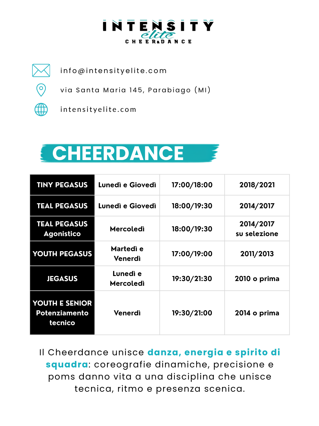 Orari Cheerdance