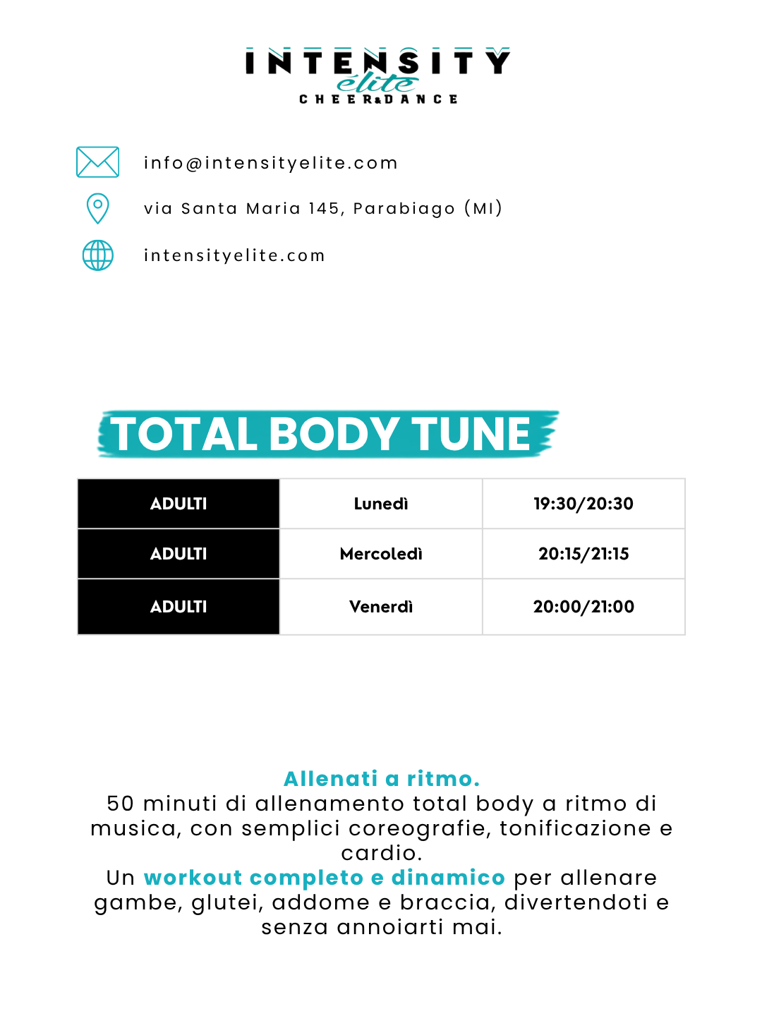 Orari Total body tune