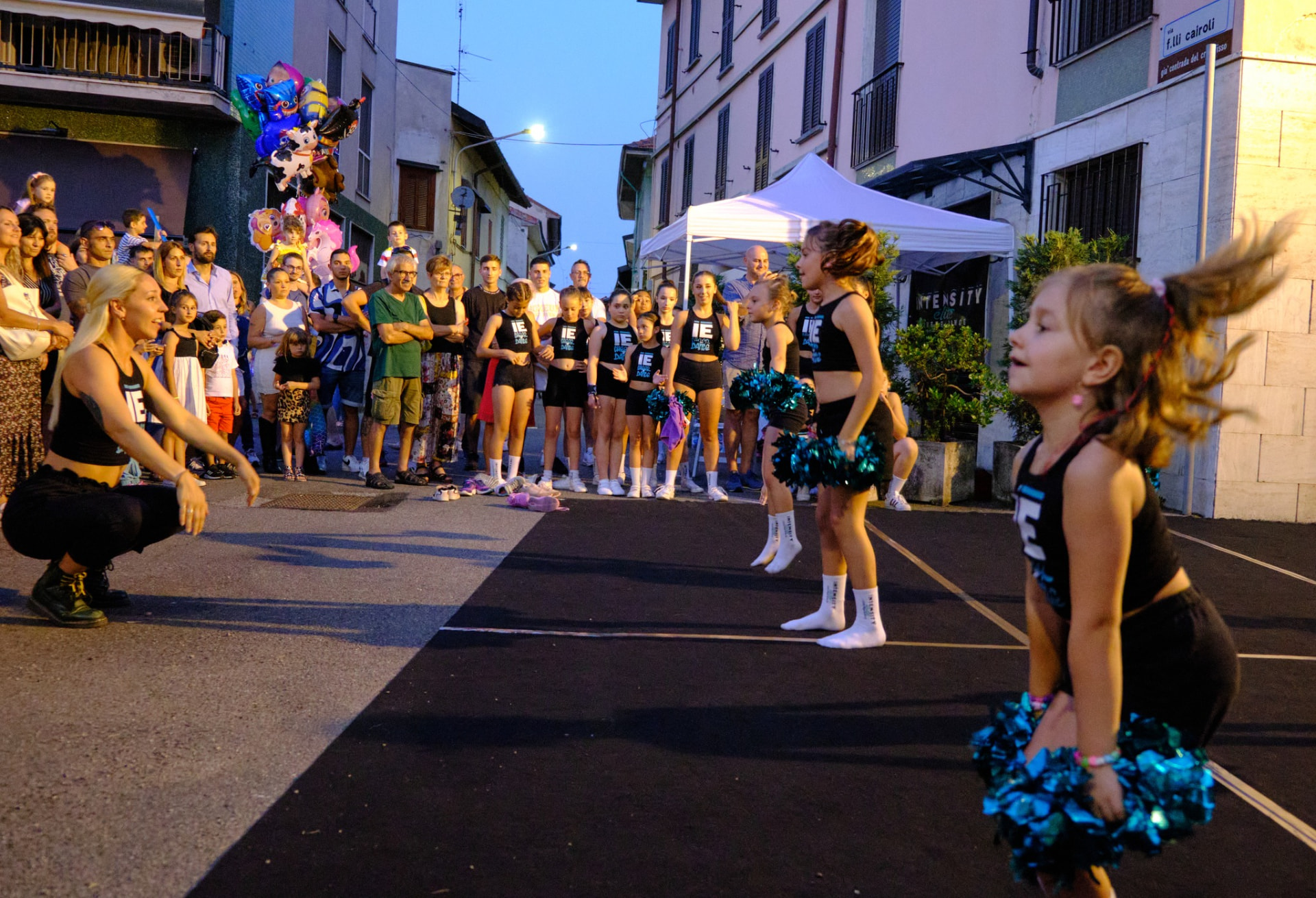 Foto di squadra Intensity Elite in uniforme teal